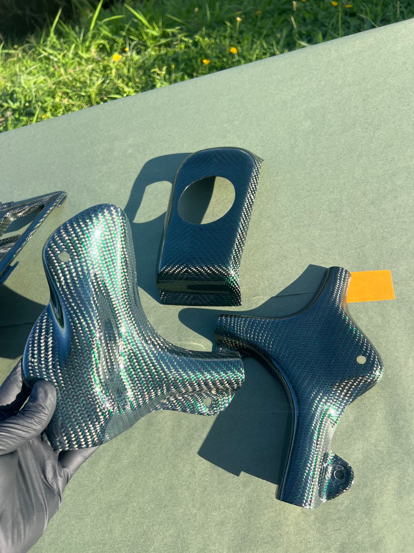 Carbon Fiber Fuel Tank Cover and Frame Cover Yamaha Banshee