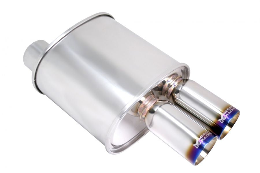 Universal Exhaust F-RT Turbo Dual Burnt Tip Muffler