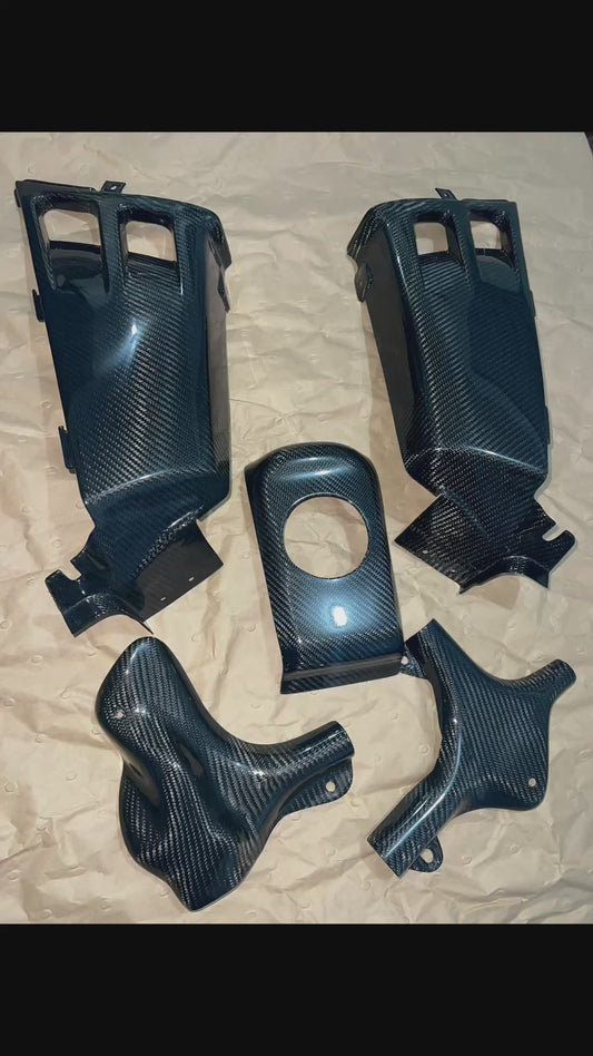 Real Carbon fiber Side tank plastic + Tank cover + Frame cover Yamaha Banshee