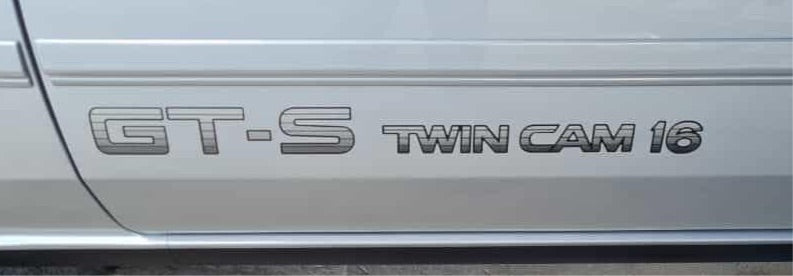 GT-S twin cam 16 Toyota Corolla 1986-1987 Ae86 Door Decals