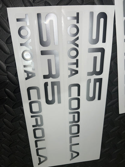 Toyota Ae86 Trunk Decals set ( SR5 / GT-S )